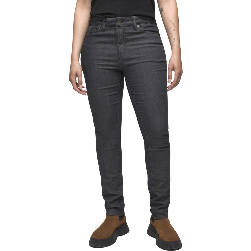 PrAna Kayla Organic Cotton Stretch High Rise Jeans Gray Women 8 / 29 x 34 NWT
